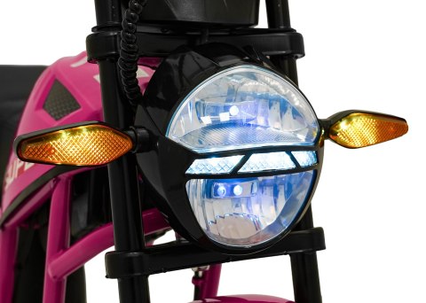 Motor na akumulator dla dziewczynki 24V LED amortyzatory