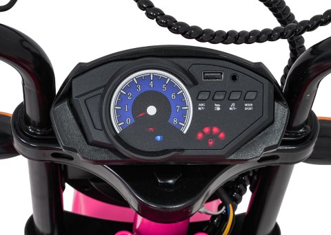 Motor na akumulator dla dziewczynki 24V LED amortyzatory