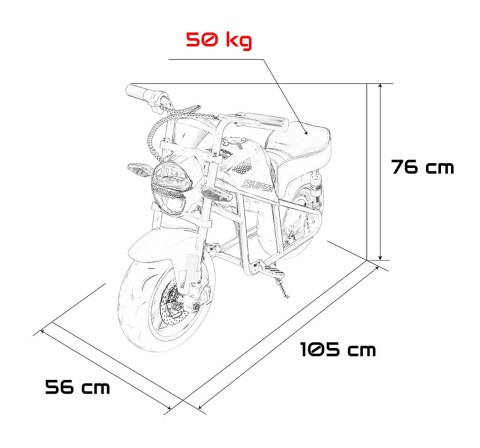 SUPERMOTO 300W 24V Najlepszy Pojazd Elektryczny dla Dzieci