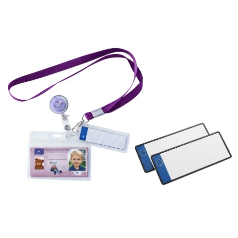 Tablice Prawo Jazdy Brelok z Imieniem Smycz identyfikator zwijak z linką