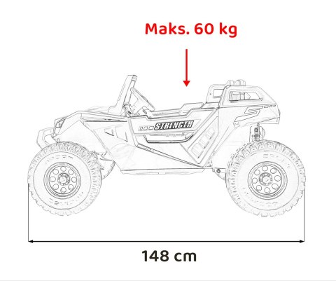 Pojazd Buggy Clash STRONG 4x4 Czarny