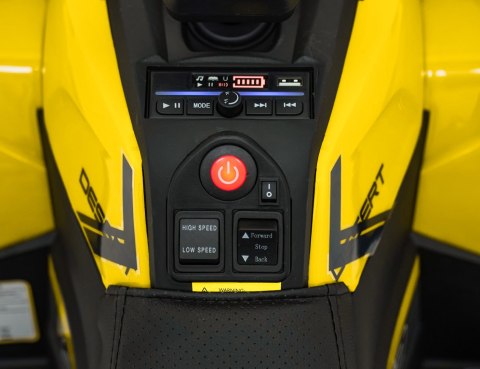 Pojazd Quad ATV dla dziecka Robust 01 Żółty4x35W KOŁA EVA