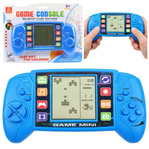 Elektroniczna Gra Konsola Do Gry Tetris Przenośna LCD Niebieska