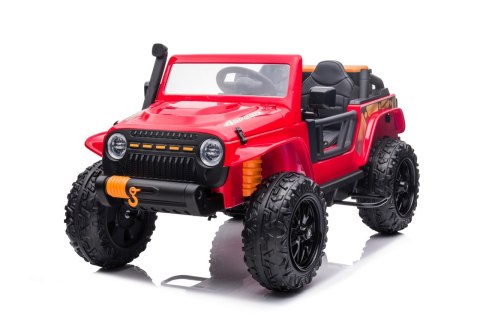 Jeep Monster 4x4 24V 800W Najmocniejszy terenowy jeep czerwony