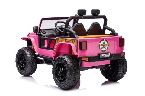 eep Monster WXE1688 różowy 24V 4x4 800W Jazda z Rodzicem