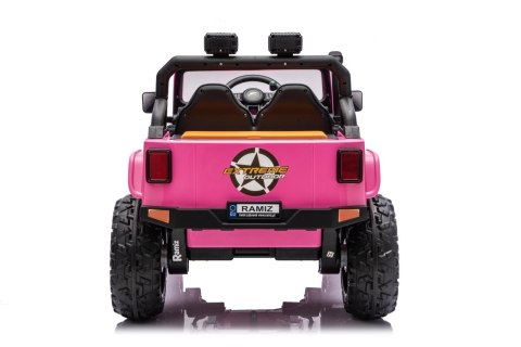 eep Monster WXE1688 różowy 24V 4x4 800W Jazda z Rodzicem