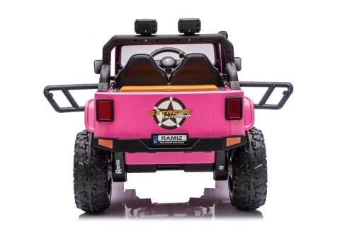 eep Monster WXE1688 różowy 24V 4x4 800W Jazda z Rodzicem