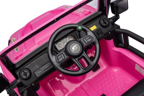 eep Monster WXE1688 różowy 24V 4x4 800W Jazda z Rodzicem
