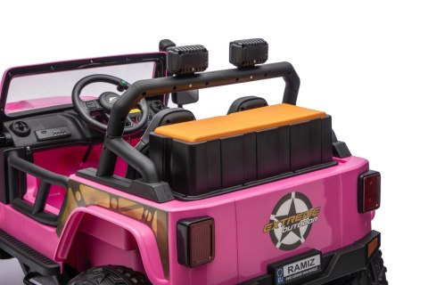 eep Monster WXE1688 różowy 24V 4x4 800W Jazda z Rodzicem