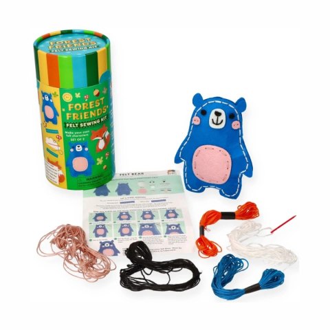 Zestaw do szycia dla dzieci leśne zwierzątka - Buddy&Barney 3+