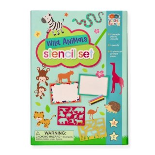 Szablony kreatywne dla dzieci dzikie zwierzęta - Buddy&Barney 4+