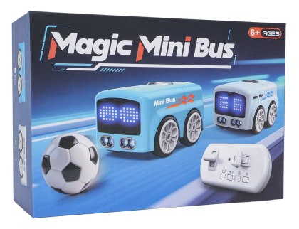 Autobus R/C z Piłką Niebieski Wyświetlacz LED Sterowanie gestami