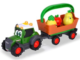 Traktor z przyczepą zdejmowaną Koszyk i 3 owoce - gra i świeci 12m+ ZA6182