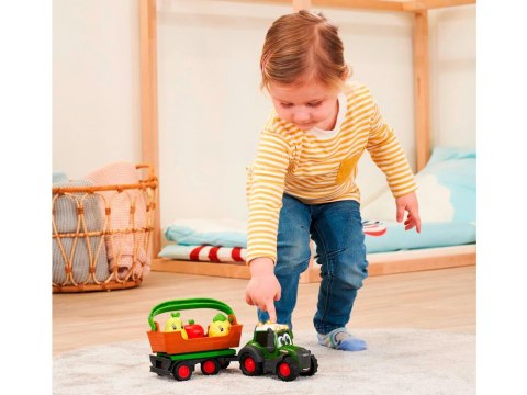 Traktor z przyczepą zdejmowaną Koszyk i 3 owoce - gra i świeci 12m+ ZA6182