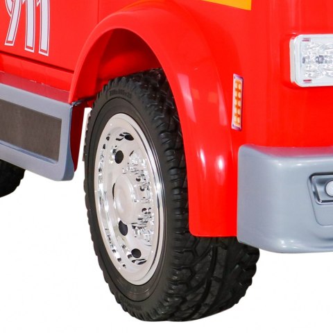 Auto straż pożarna dla dzieci na akumulator 12V 2x45W megafon armatka wodna