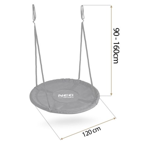 Huśtawka bocianie gniazdo Neo-Sport NS-103 120 cm