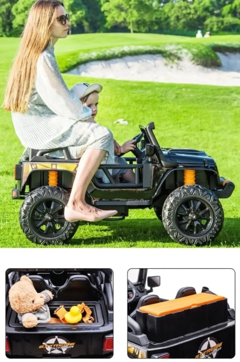 Jeep Monster dla dzieci na akumulator 24V 4x200W jazda z rodzicem EVA