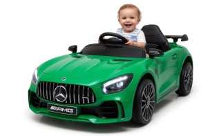 Mercedes GTR-S zielony Miękkie koła Eva, miękki fotelik Licencja