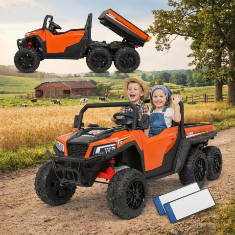 Dwuosobowy Pojazd Farmer Truck X-POWER Pomarańczowy 4x200W