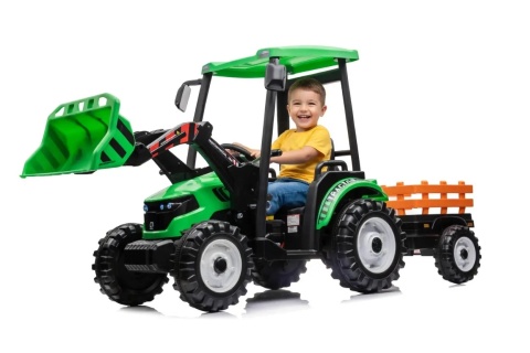 Wielki traktor z kabiną TITAN 24V z mocnym napędem 2x200W