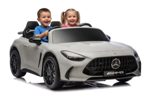 Auto Na Akumulator Mercedes GT63 AMG DKGT63 24V LCD Lakierowany Jasno Szary
