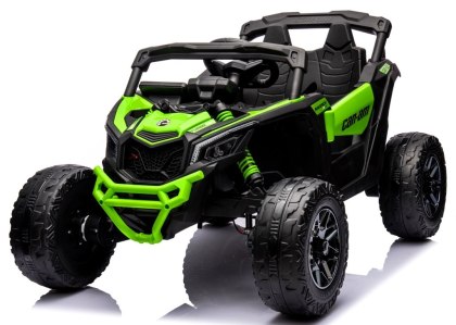 Can Am Maverick ZIELONY 4x4 4x200 WAT Auto na akumulator EVA SKÓRA Pilot Aku LI-ON