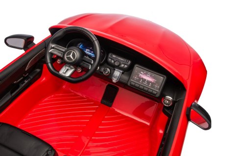 Mercedes Benz GT63 AMG 24V Pojazd Elektryczny 4x200W czerwony