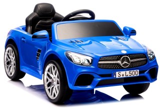 Mercedes SL500 Niebieski Piankowe Koła Eva, miękki fotelik Licencja Akumulator litowo-jonowy