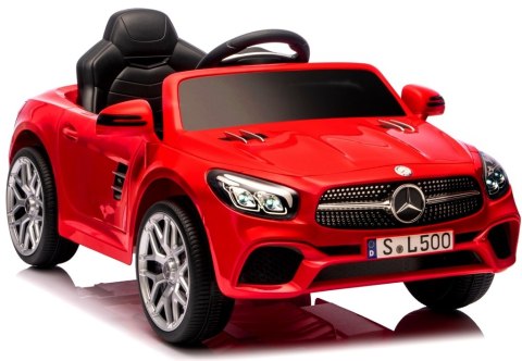 Mercedes SL500 czerwony Piankowe Koła Eva, miękki fotelik Licencja Akumulator litowo-jonowy