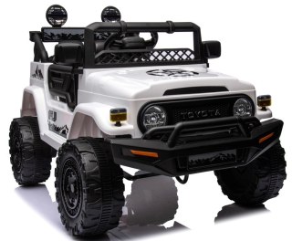 Toyota FJ Cruiser biały, 4x4 miękki fotelik pilot Licencja AKumulator litowo-jonowy