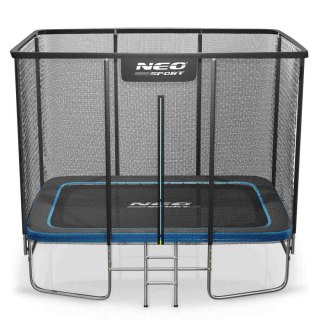 Trampolina ogrodowa prostokątna 10x7ft/305x213cm z siatką zewnętrzną i drabinką Neo-Sport