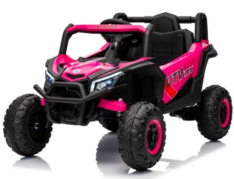 UTV2 R-Sport Różowy 4x4 – Auto na Akumulator | Koła EVA | Skóra | Li-ion