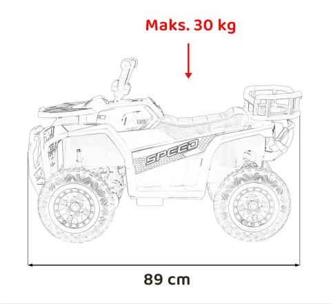 Quad na akumulator dla dziecka Pojazd Quad ATV Robust 01 Niebieski