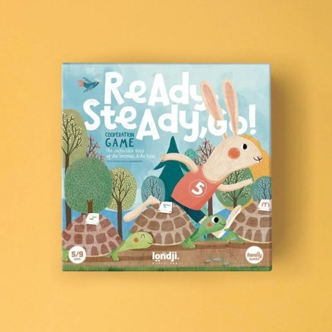 Gra zespołowa zając i żółw Ready Steady Go! - Londji dla dzieci 5+