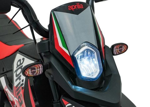 Motor Aprilia RX Biały na Akumulator czerwony 2x35W + Kółka Boczne