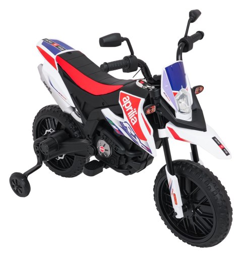 Motor Aprilia RX na Akumulator dla Dzieci 12V Biały | Koła EVA