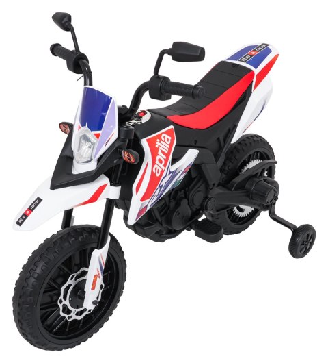 Motor Aprilia RX na Akumulator dla Dzieci 12V Biały | Koła EVA