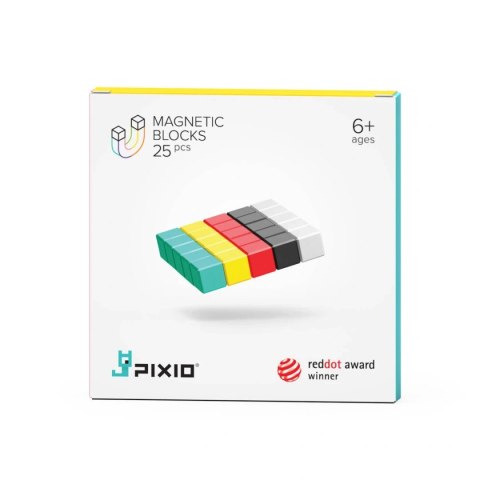 Pixio 25 Design Series - kolorowe klocki magnetyczne 8 mm dla 6+