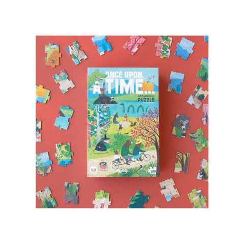 Puzzle 100 elementów Pewnego razu... z grą obserwacyjną - Londji 5+