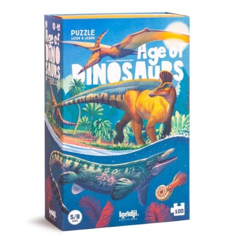 Puzzle edukacyjne Era dinozaurów 100 el. - Londji od 5 lat