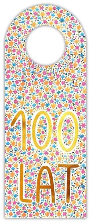 Zawieszka na butelkę - 100 lat kwiaty
