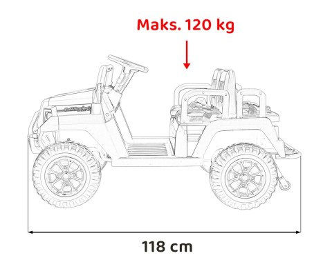Auto na akumulator Buggy 4-osobowy Champion 2x200W do 120kg