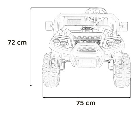 Auto na akumulator Buggy 4-osobowy Champion 2x200W do 120kg