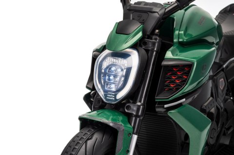 Motor na Akumulator Ducati Diavel for Bentley 12V Koła EVA Zielony