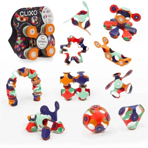 Klocki magnetyczne Tiny & Mighty Space 9 el. - Clixo 4+