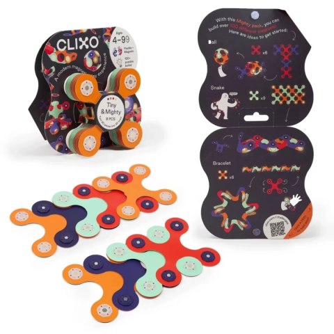 Klocki magnetyczne Tiny & Mighty Space 9 el. - Clixo 4+