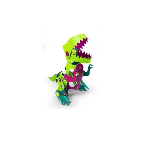 Klocki magnetyczne dinozaury 22 el. giętkie - Clixo 4+