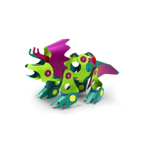 Klocki magnetyczne dinozaury 22 el. giętkie - Clixo 4+