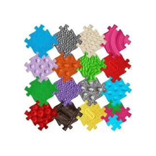 Maty sensoryczne Muffik 19 el. Medium 1+2 - zestaw od 1 lat