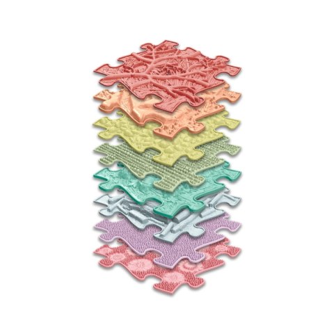 Maty sensoryczne Tęcza Pastel 8 el. ścieżka - Muffik 12m+